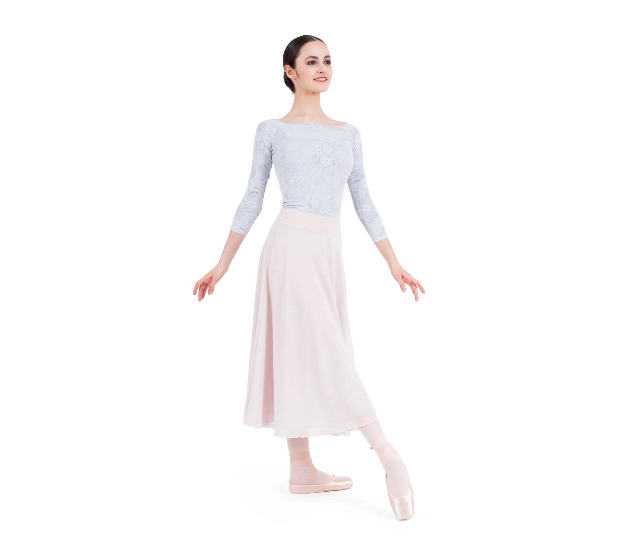 Top a maniche lunghe in pizzo