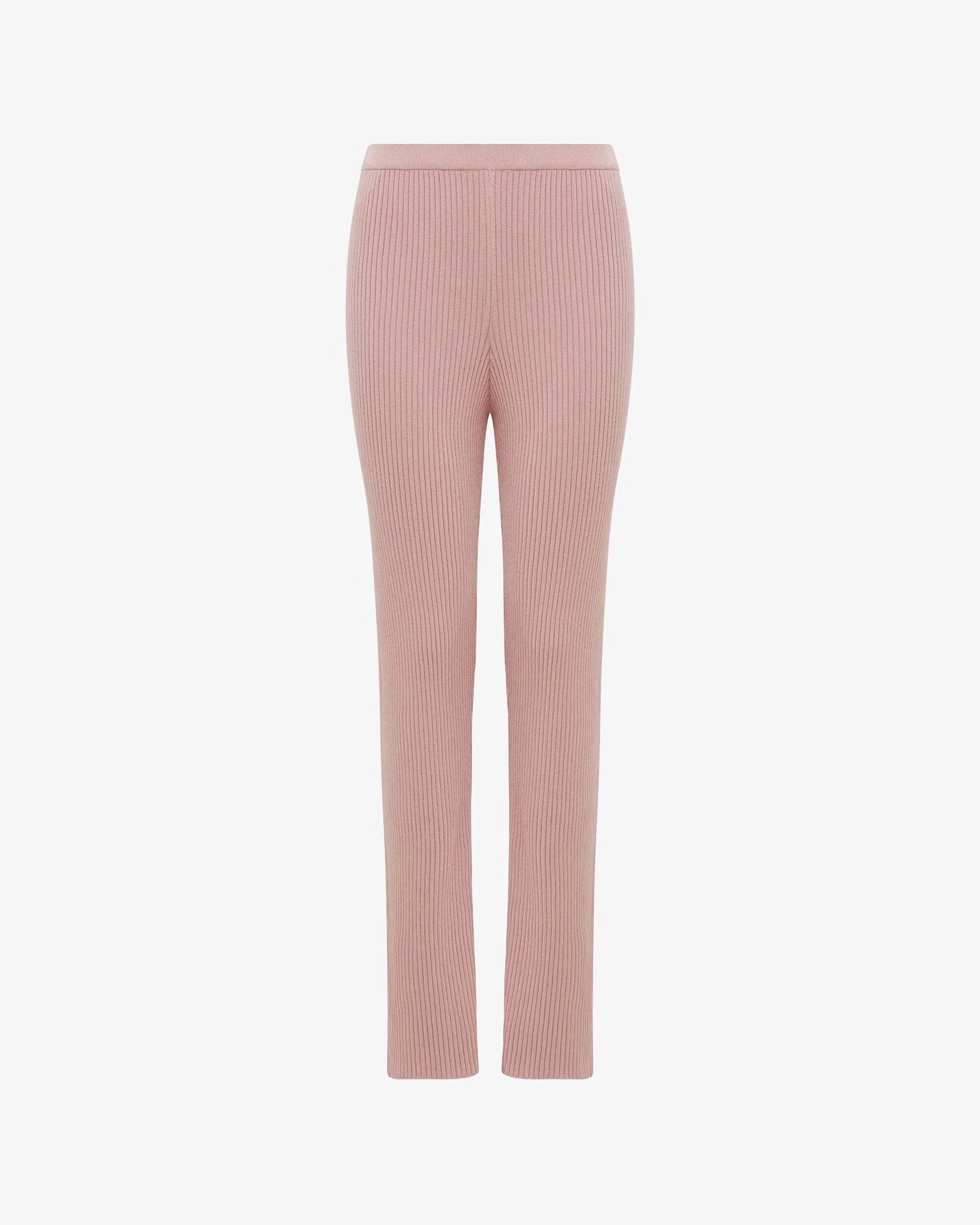 Pantaloni in maglia a costine