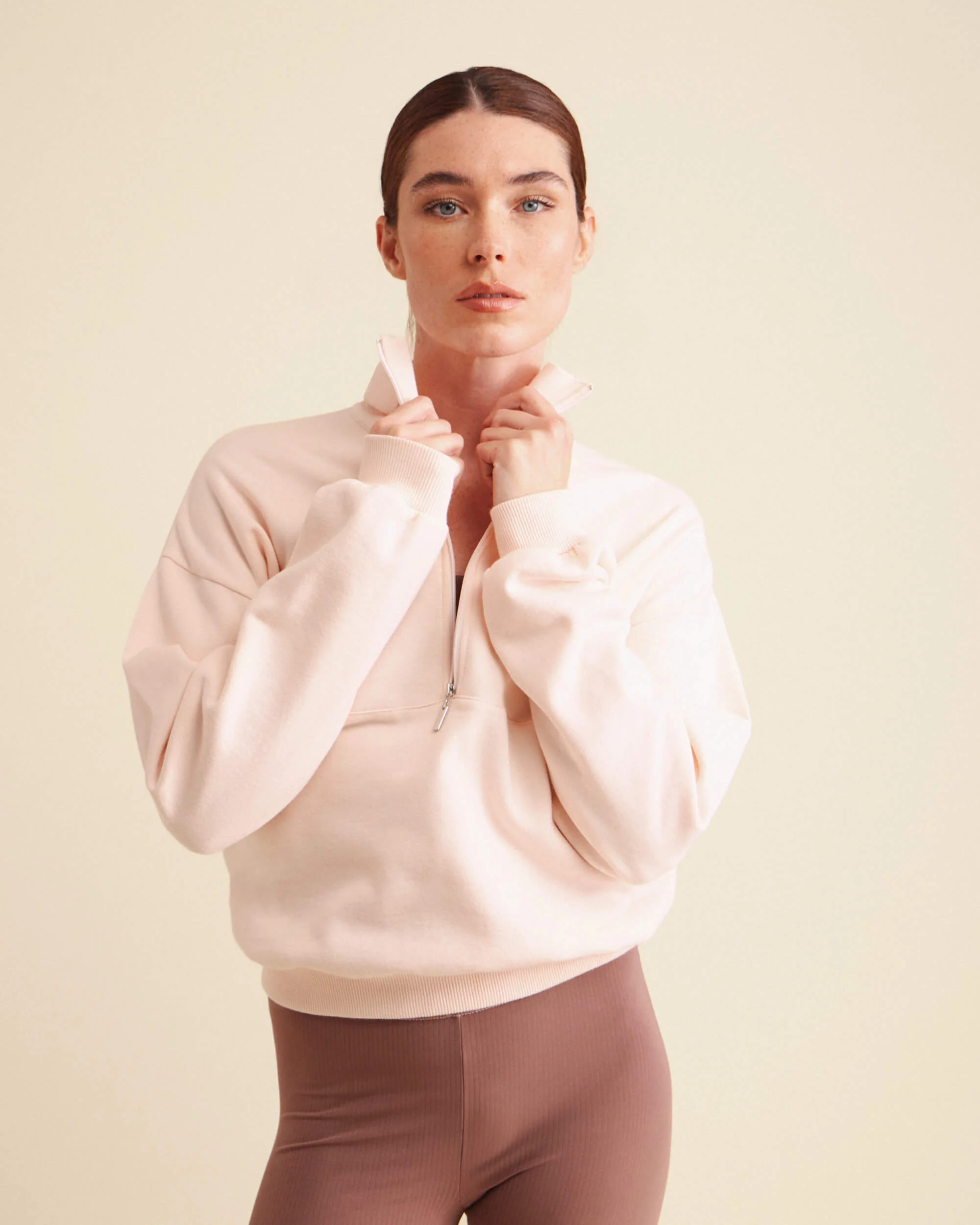 Essenziali Repetto sweat a zip half