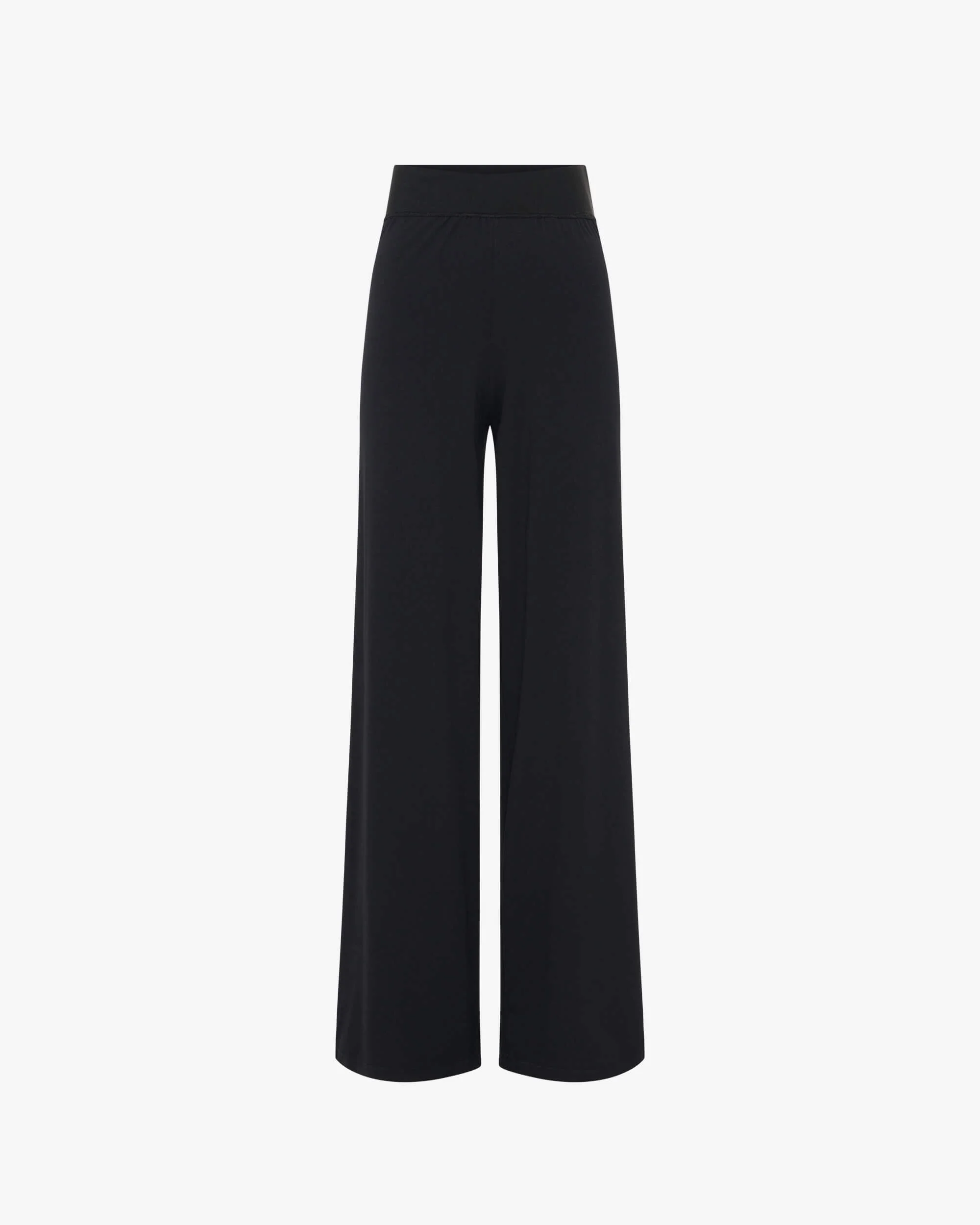 Pantaloni in morbido tessuto elastico con vita alta